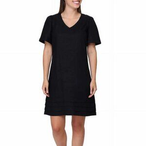 Nicole Miller Ladies' Linen Blend Dress| Black Medium